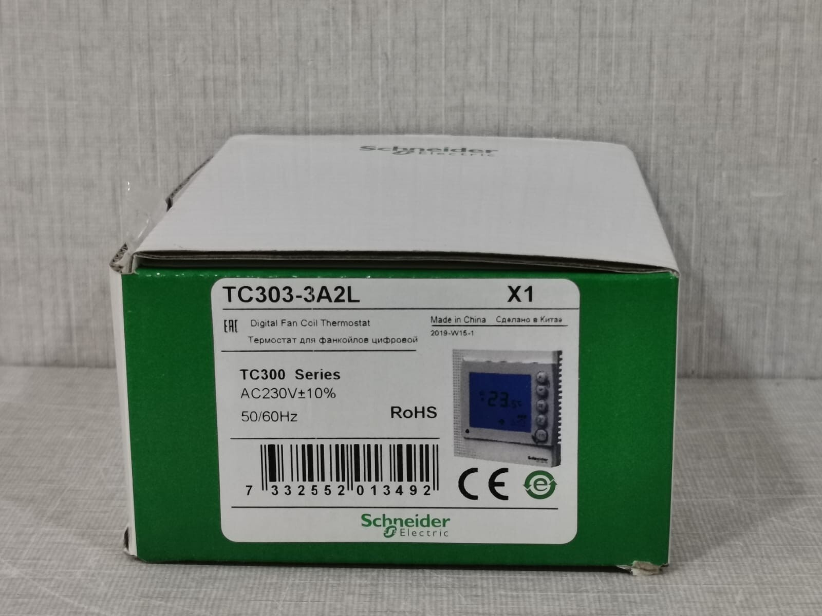Schneider Electric TC303-3A2L SCHNEIDER ELECTRIC TC303-3A2L DIGITAL FAN COIL THERMOSTAT TC300 SERIES 6