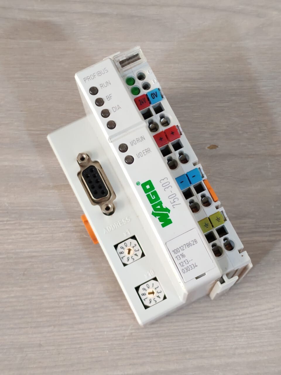 WAGO 750-303 WAGO 750-303 PROFIBUS DP/FMS 12MBD 24VDC MODULE 3