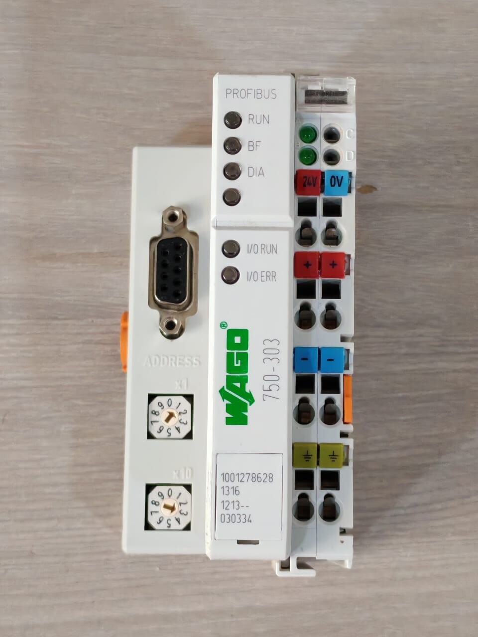 WAGO 750-303 PROFIBUS DP/FMS 12MBD 24VDC MODULE