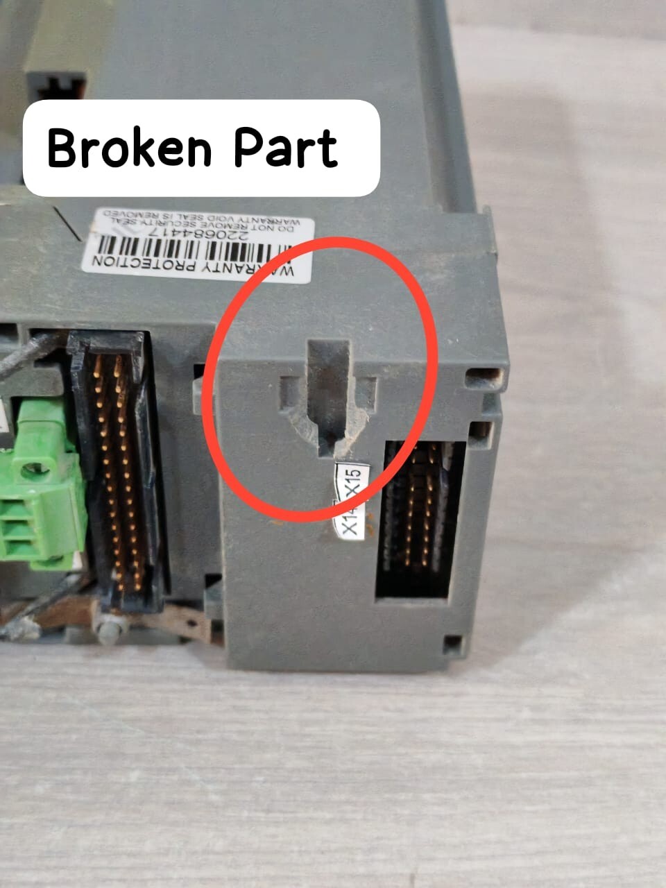 ABB MCU2A02V2-4 1SCA022657R9090 ABB INSUM MCU2 MCU2A02V2-4 1SCA022657R9090 3.0B MOTOR CONTROL UNIT- BROKEN PART 7