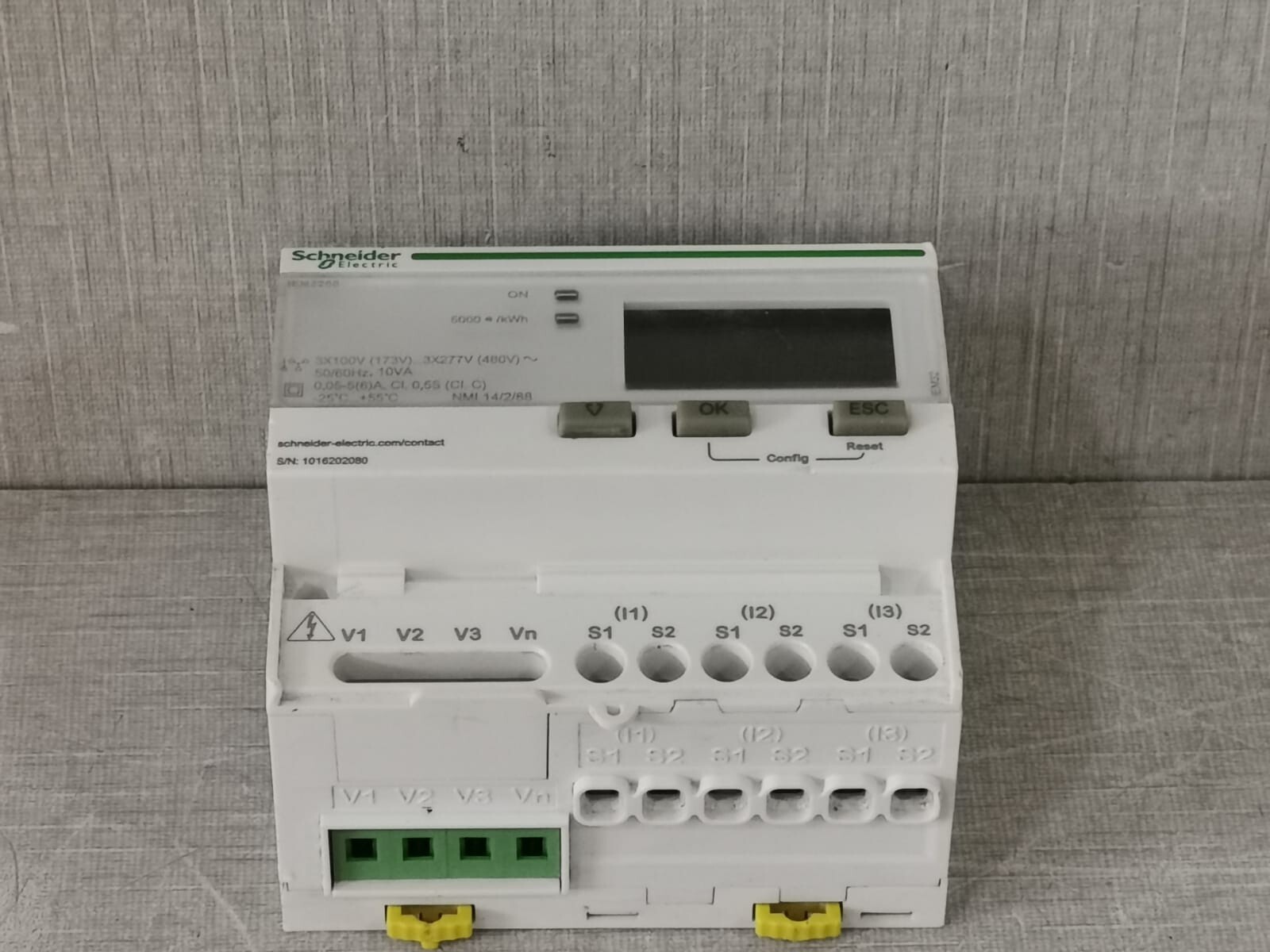 Schneider Electric A9MEM3255 SCHNEIDER ELECTRIC IEM3255/A9MEM3255 THREE PHASE ENERGY METER- WITHOUT COVER 8