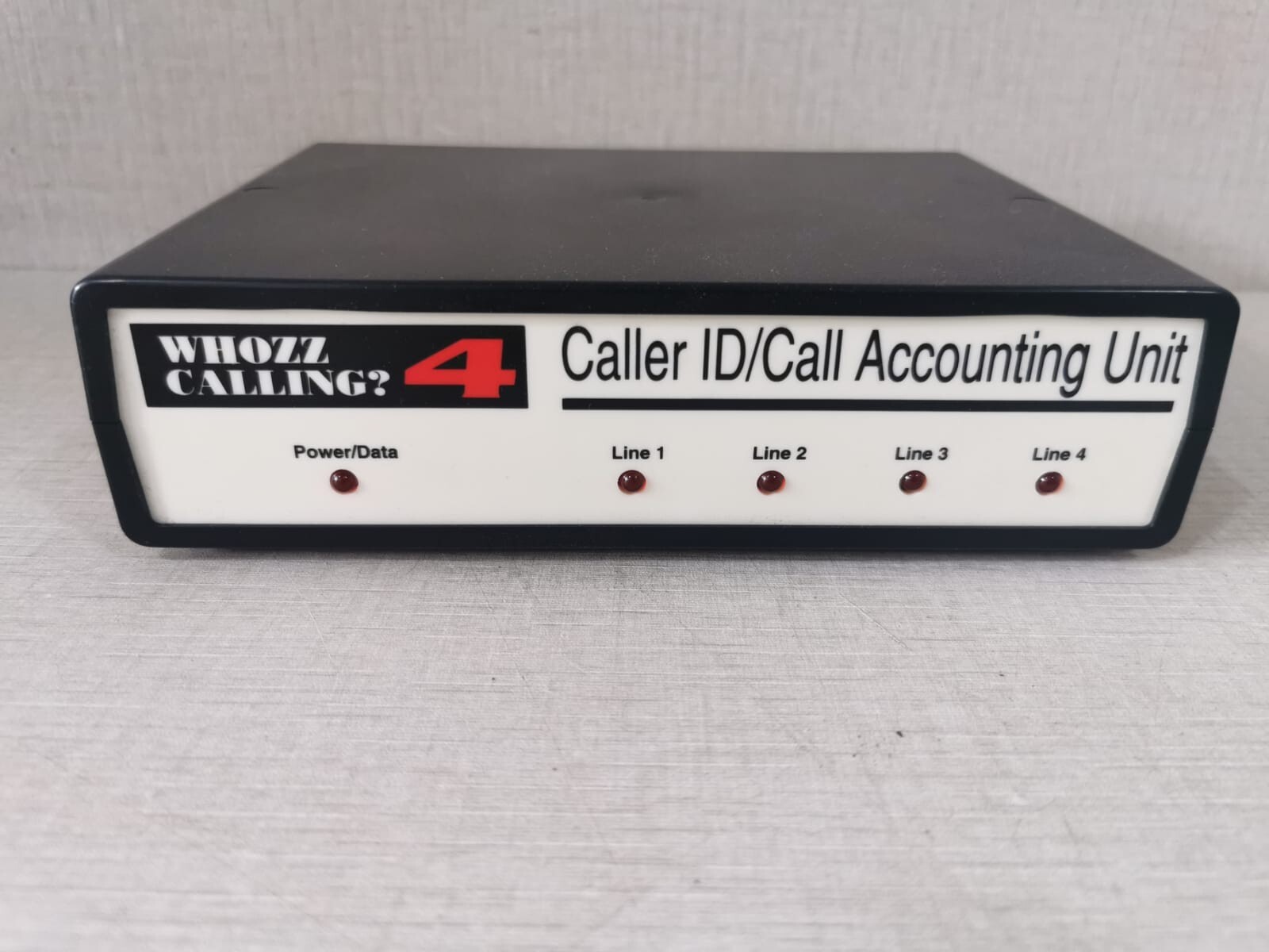 FCC PART-68 WHOZZ CALLING?4 CALLER ID/CALL ACCOUNTING UNIT COMPLIES W/ FCC PART 68.FCC 2