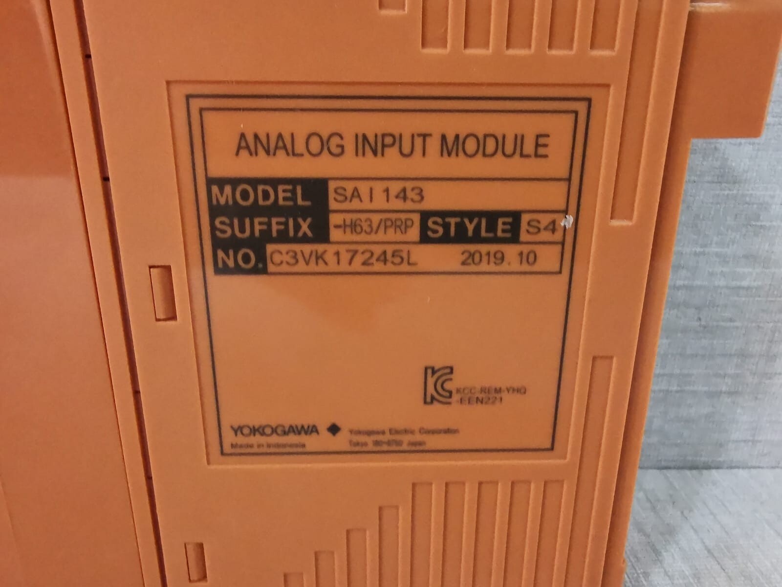 Yokogawa SAI143-H63/PRP S4 YOKOGAWA SAI143-H63/PRP S4 ANALOG INPUT MODULE 6