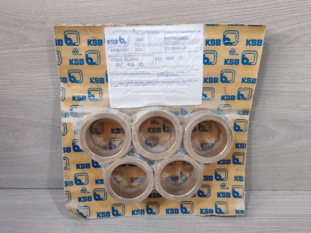 KSB 521 STAGE SLEEVE 35/ 45X 25