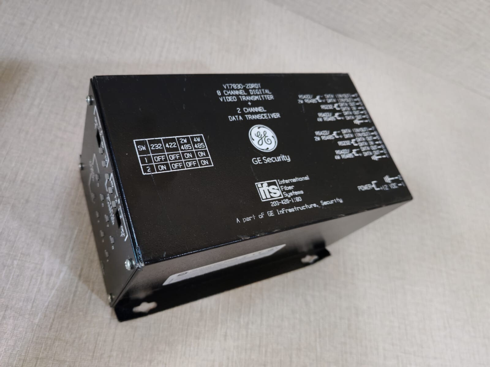 GE Security/IFS VT7830-2DRDT GE Security/IFS VT7830-2DRDT, 8 Channel Digital Video Transmitter + Transceiver 4