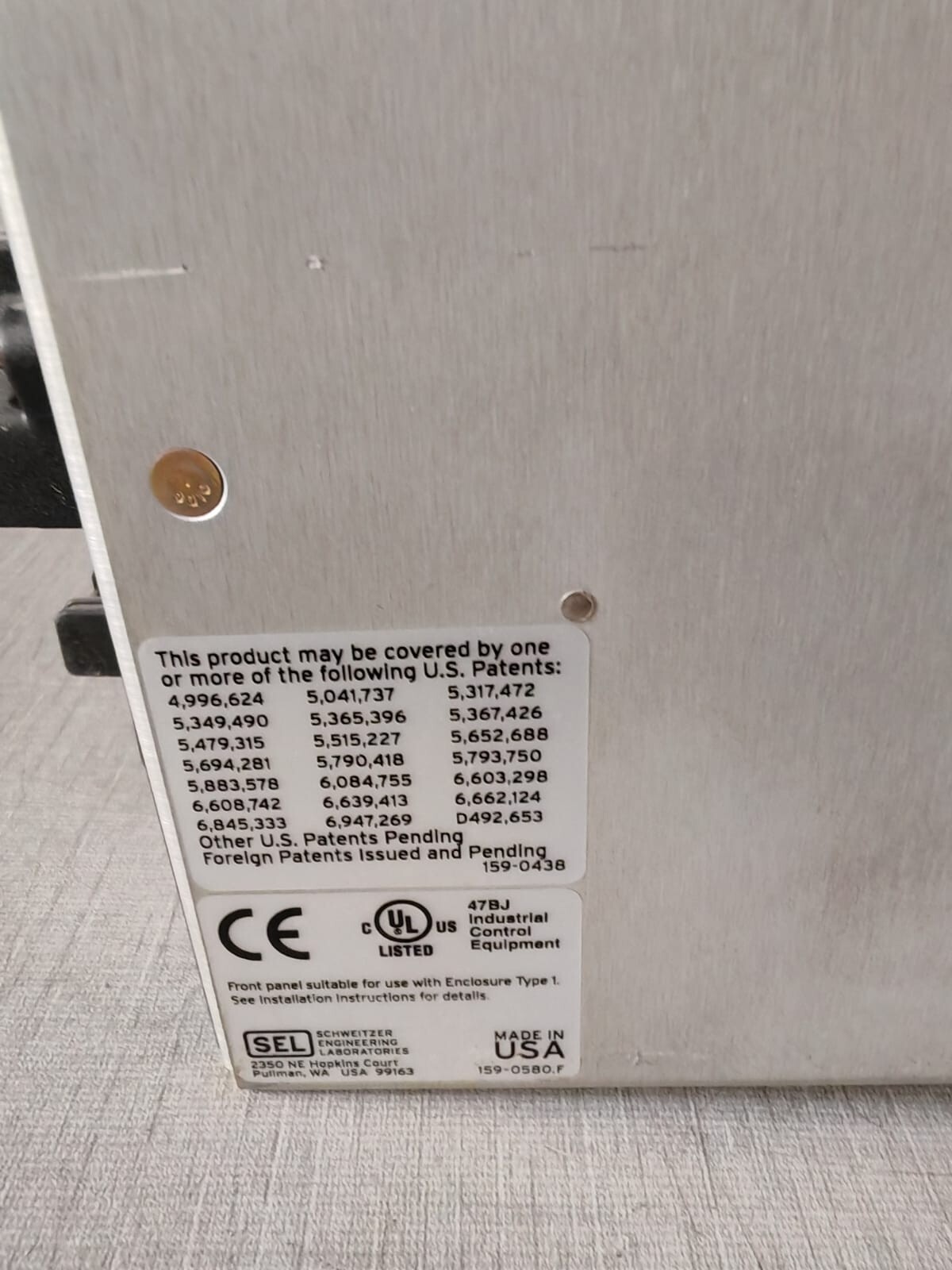 SEL 04515615XC2X43344XXXX SEL-451 SPECIAL SPEC-1241 / 04515615XC2X43344XXXX PROTECTION AUTOMATION CONTROL 6