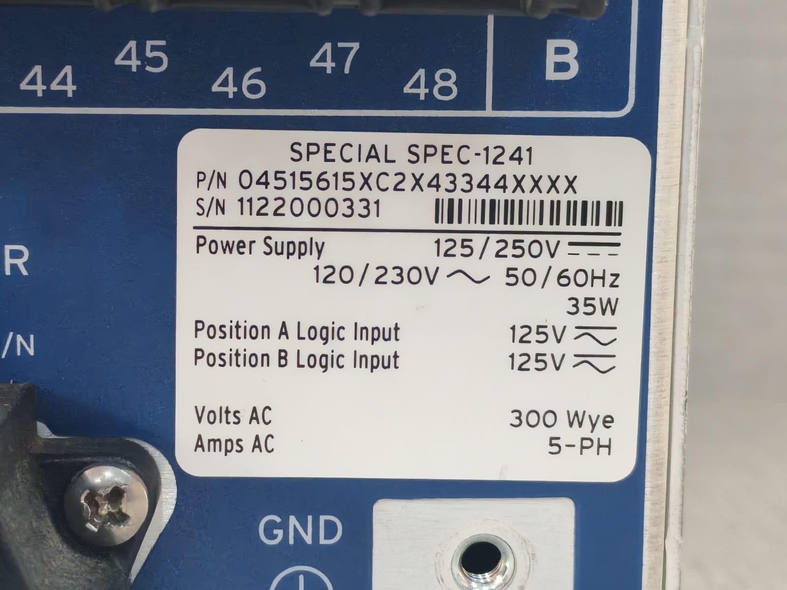 SEL 04515615XC2X43344XXXX SEL-451 SPECIAL SPEC-1241 / 04515615XC2X43344XXXX PROTECTION AUTOMATION CONTROL 10