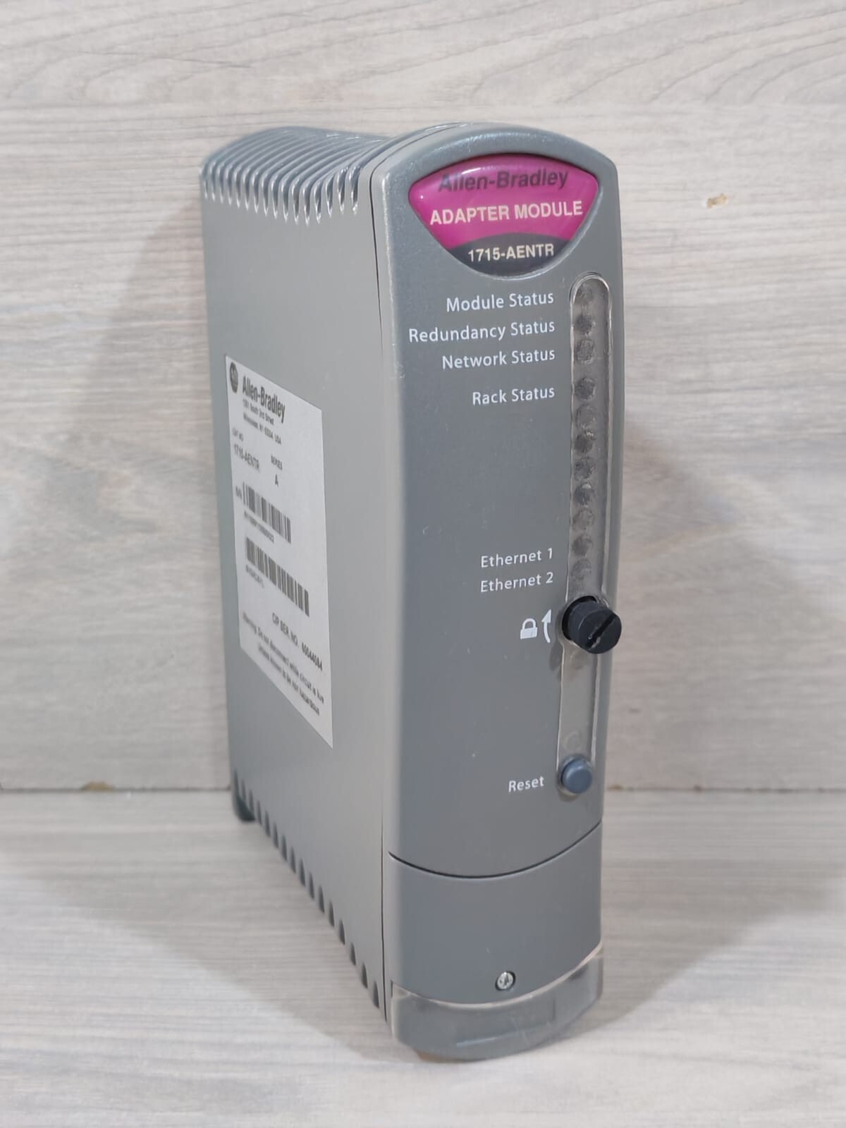 Allen-Bradley PN-75437 VER 00 F/W 1.001 ALLEN BRADLEY 1715-AENTR A PN-75437 VER 00 F/W 1.001 ETHERNET ADAPTER MODULE 5