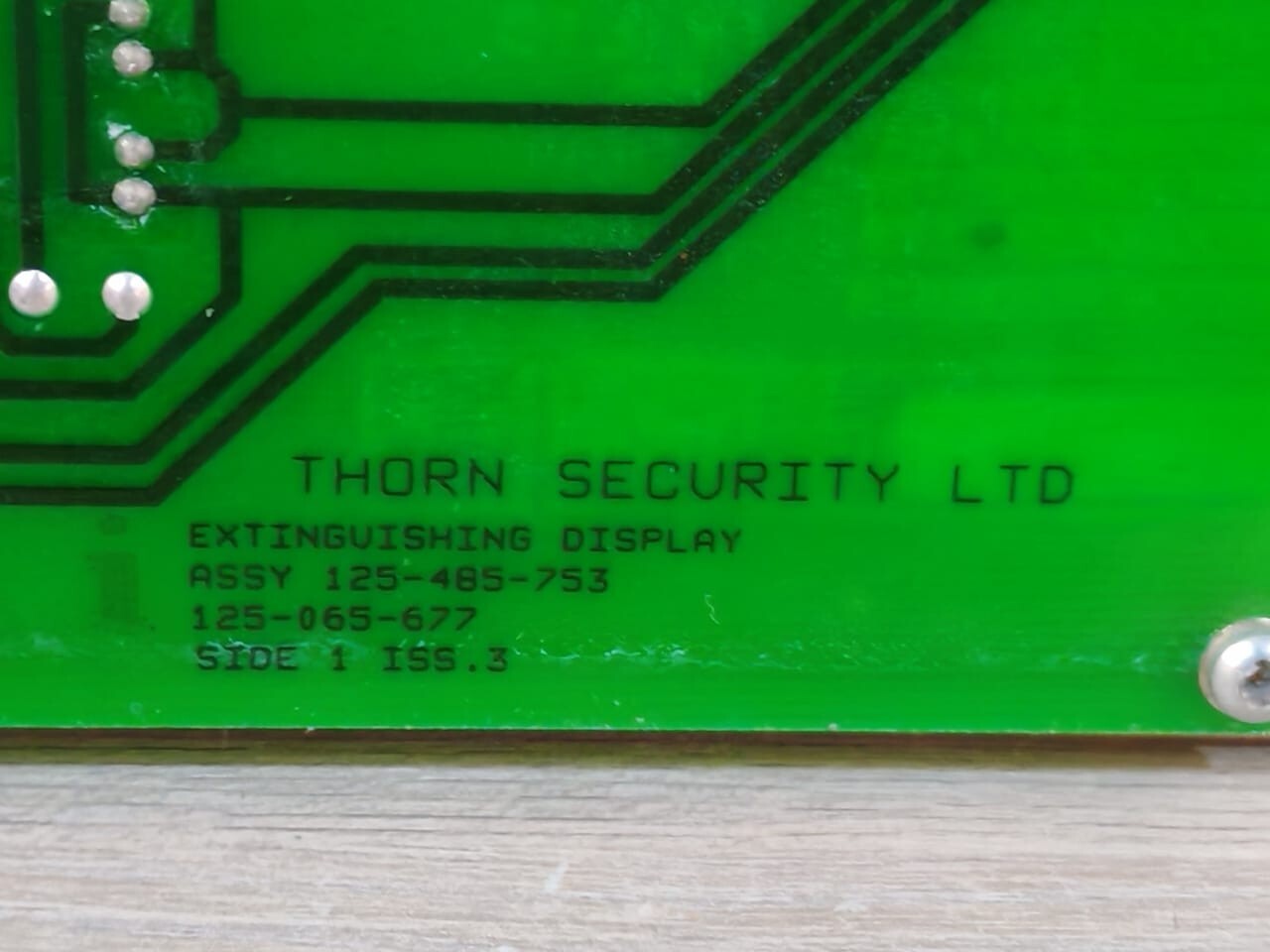 THORN 125-485-753 & 125-065-676 THORN EXTINGUISHING DISPLAY 125-485-753 & EXTINGUISHING 125-065-676 7