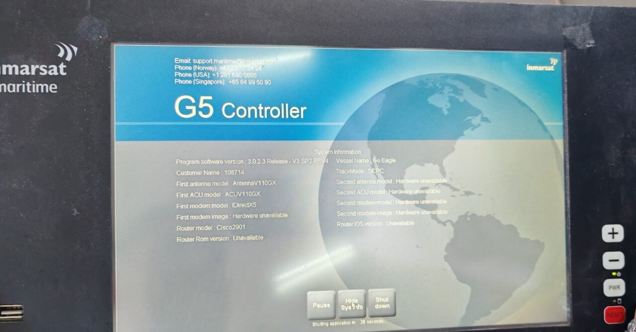 Inmarsat Maritime G5 Inmarsat Maritime G5 Controller Communication Radio Satellite Controller 10