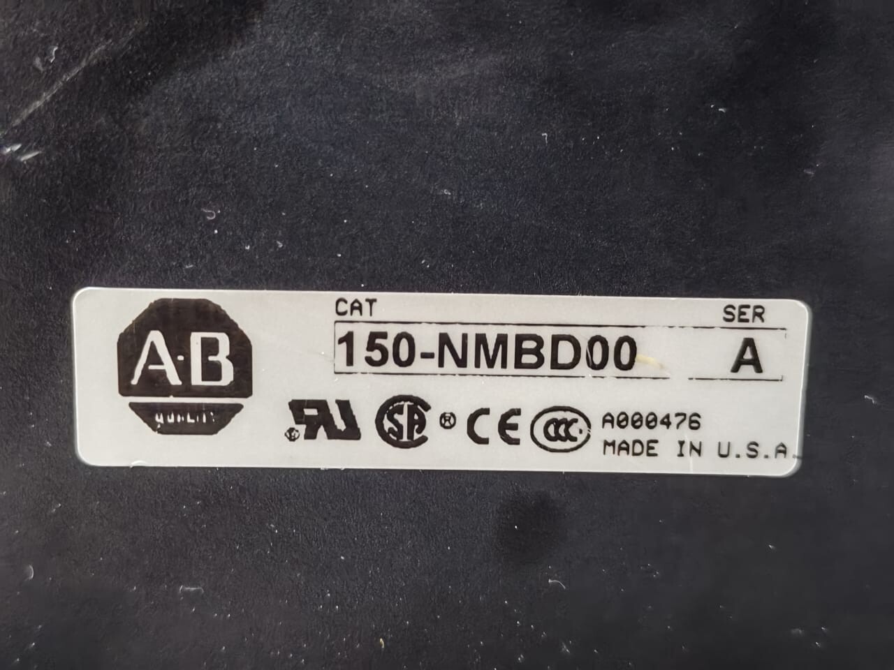Allen-Bradley CAT;150-NMBD00 SER.A 4088-490-01-S1FX ALLEN BRADLEY SMC DIALOG PLUS CAT;150-NMBD00 SER.A 4088-490-01-S1FX 8