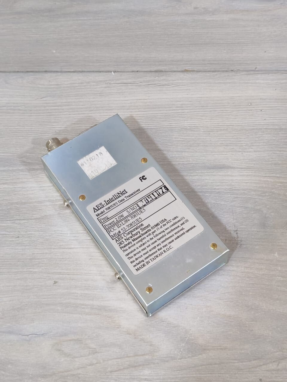 AES-INTELLINET 7085UE5 AES-INTELLINET 7085UE5 2.0W DATA TRANSCIEVER 2