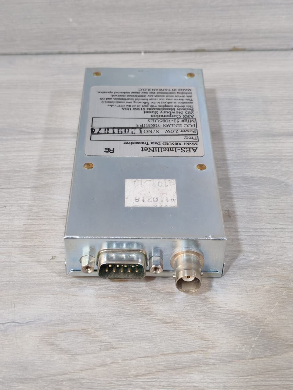 AES-INTELLINET 7085UE5 AES-INTELLINET 7085UE5 2.0W DATA TRANSCIEVER 7