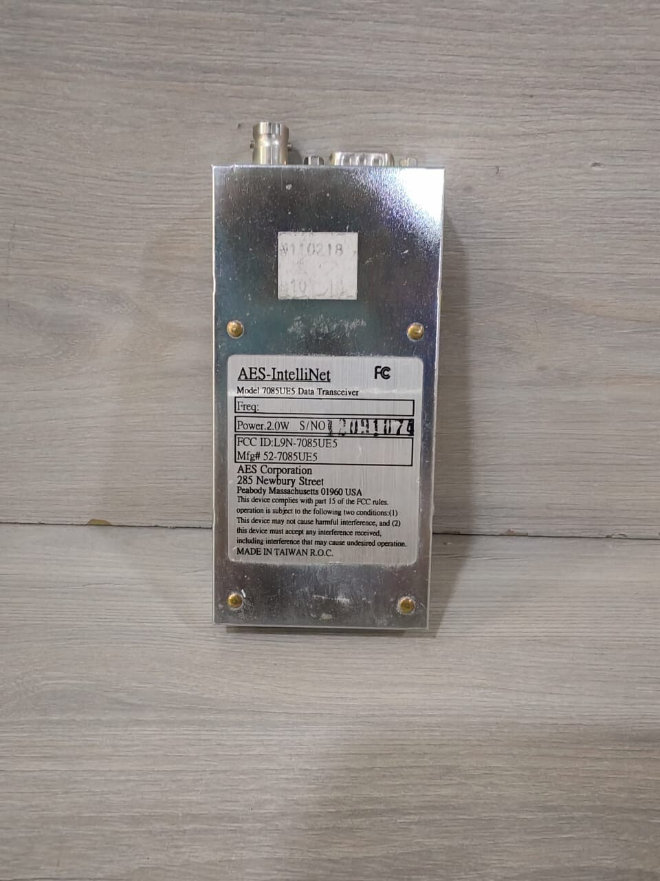 AES-INTELLINET 7085UE5 2.0W DATA TRANSCIEVER