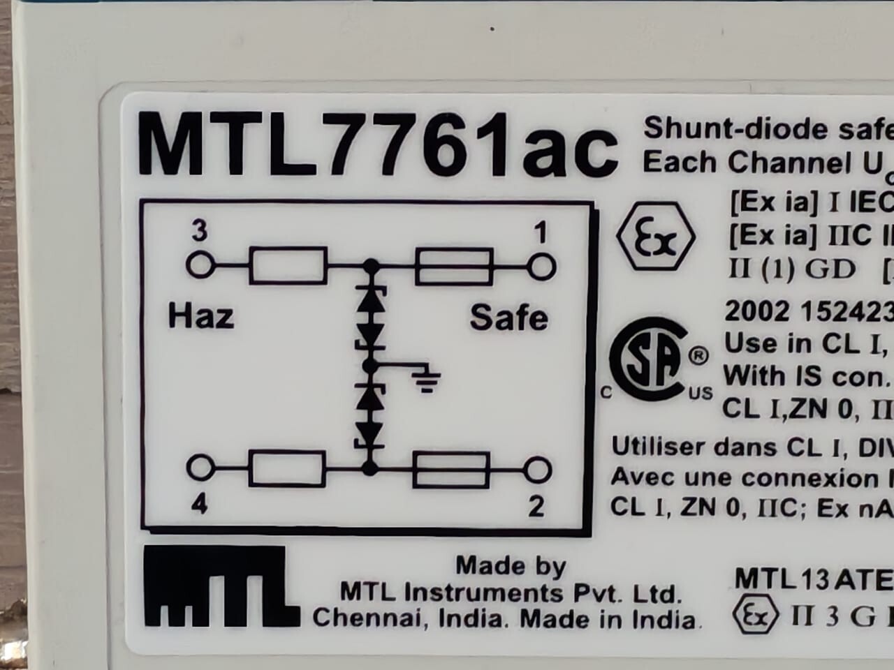 MTL MTL7761AC MTL7761AC SHUNT-DIODE SAFETY BARRIER 2