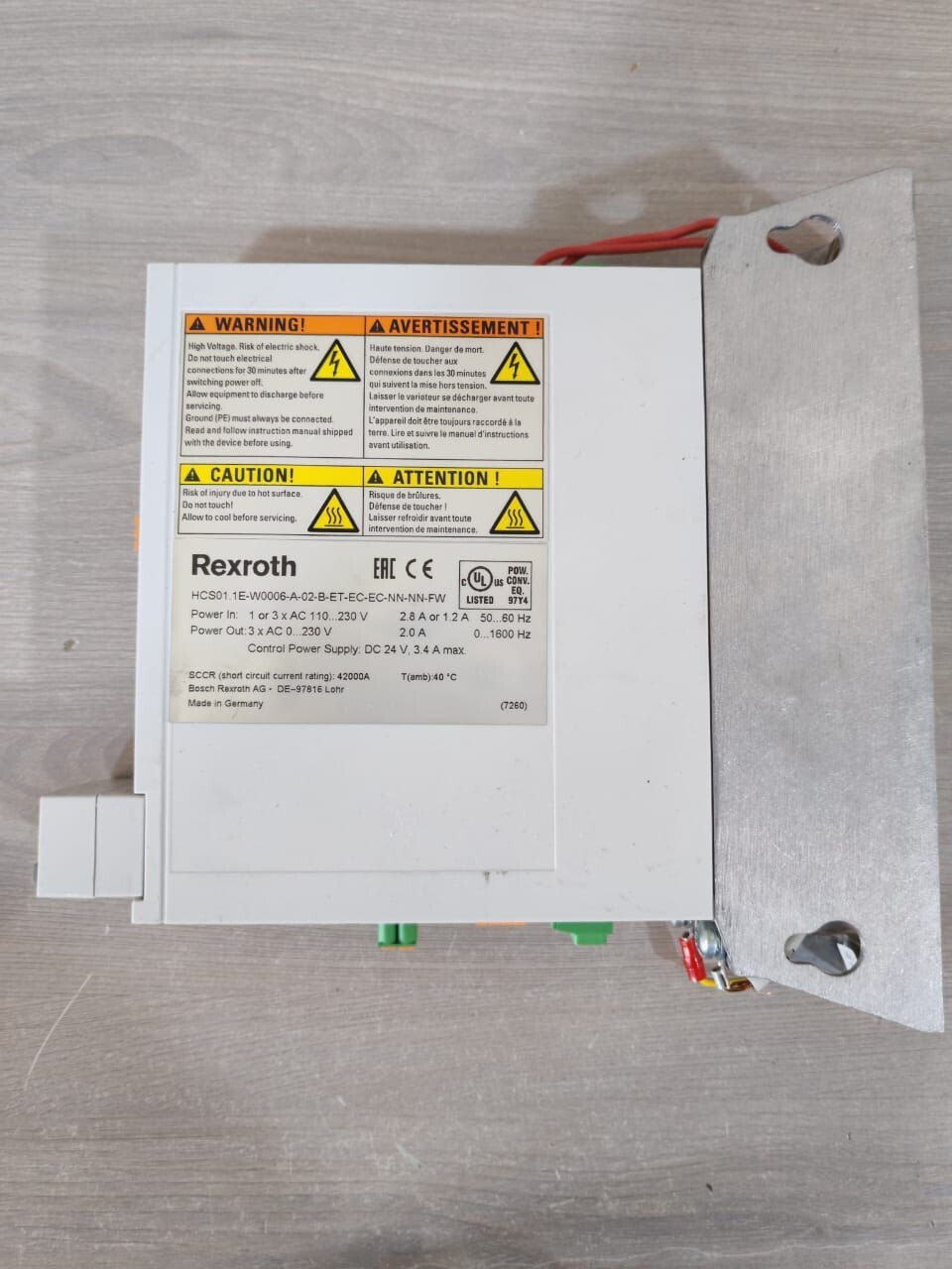 Rexroth HCS01.1E-W0006-A-02-B-ET-EC-EC-NN-NN-FW REXROTH INDRADRIVE CS HCS01.1E-W0006-A-02-B-ET-EC-NN-NN-NN-FW / R911328453 8