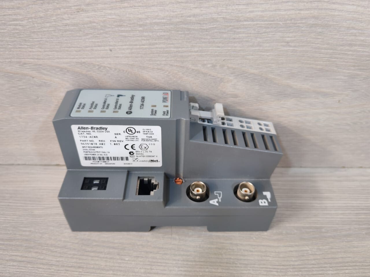 Allen-Bradley 96391078 Allen Bradley 1734-ACNR Ser. A Point I/O ControlNet Adapter 96391078 4