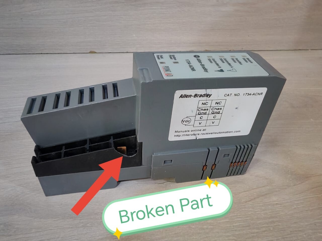 Allen-Bradley 96391078 Allen Bradley 1734-ACNR Ser. A Point I/O ControlNet Adapter 96391078 9