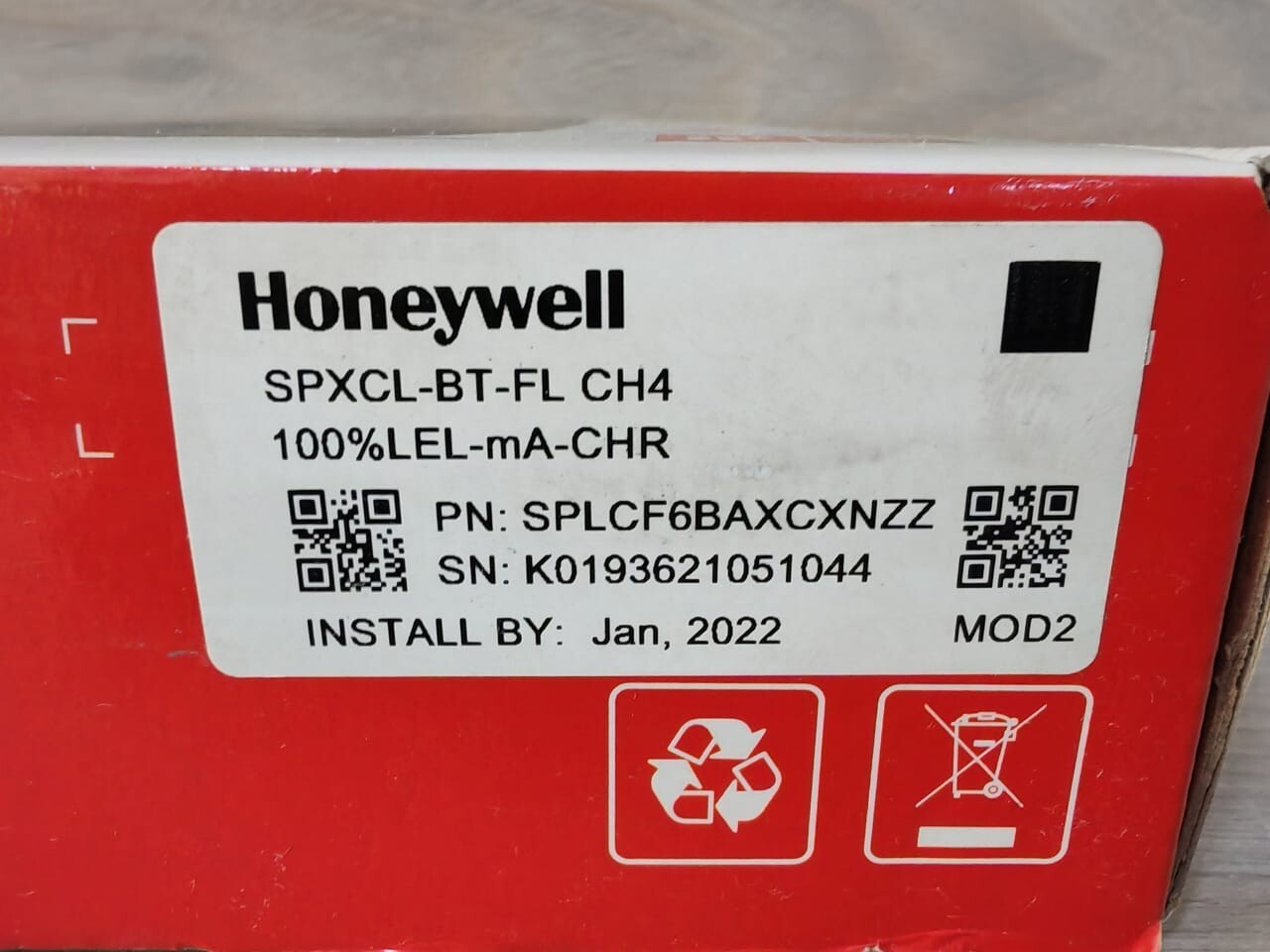 Honeywell SPLCF6BAXCXNZZ Honeywell XCL SPXCL-BT-FL CH4 Fixed Point Gas Detector PN: SPLCF6BAXCXNZZ 2