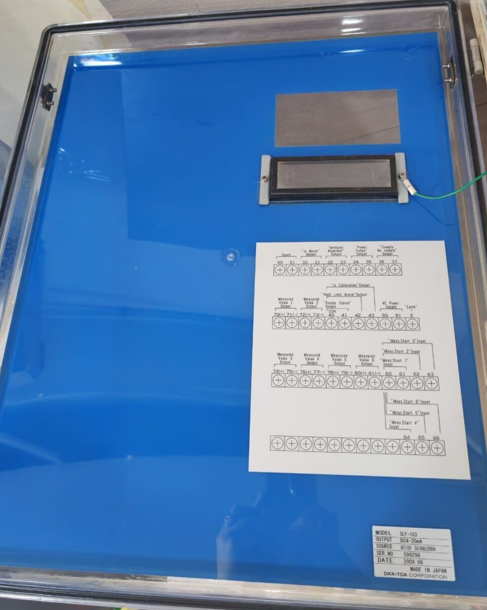 TOA DKK SLF-103 TOA DKK SLF-103 SILICA ANALYZER 110V 5