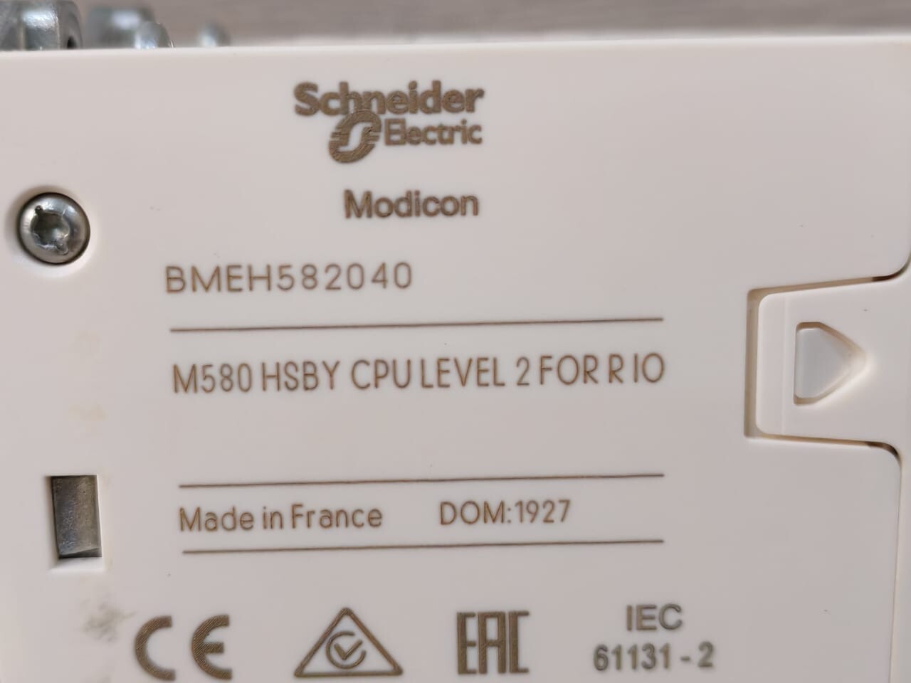 Schneider Electric BMEH582040 SCHNEIDER ELECTRIC BMEH582040 M580 HSBY CPU LEVEL 2 FOR RIO 5