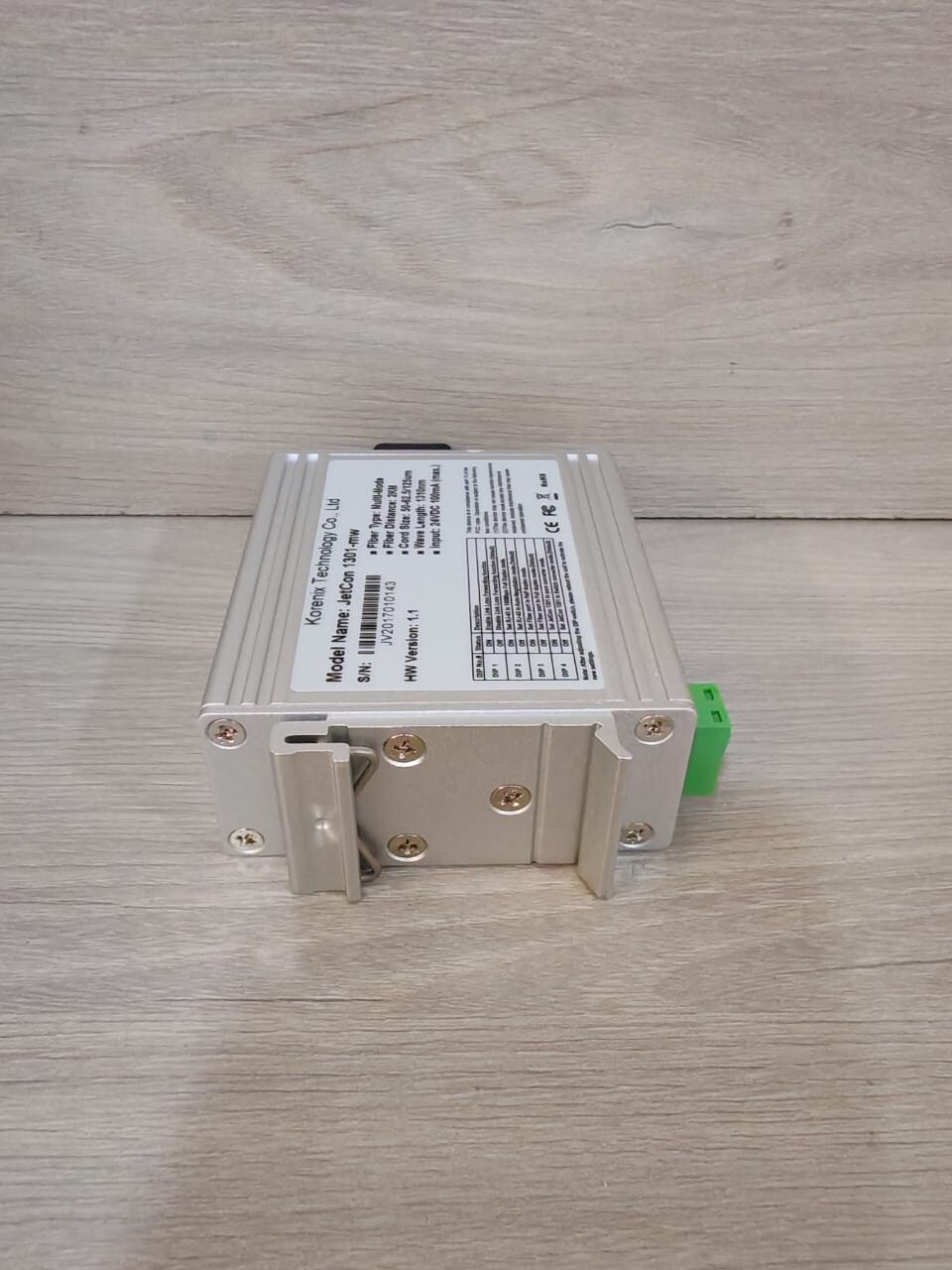 Korenix 1301-mw Korenix JetCon 1301-mw Converter, Fast Ethernet to Fibre Optic Ver: 1.1 10