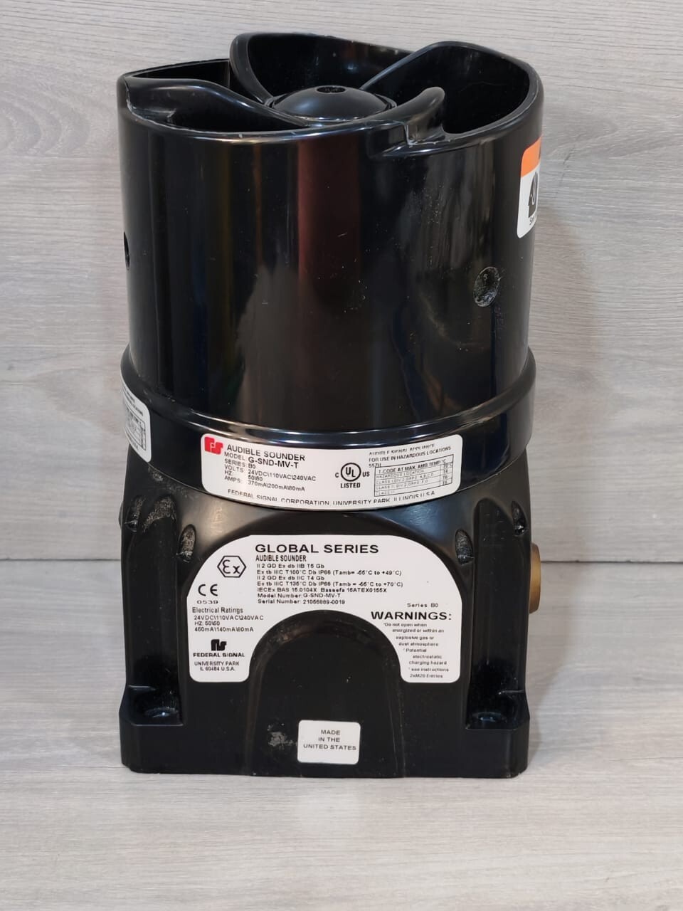AUDIBLE SOUNDER G-SND-MV-T SER.B0 AUDIBLE SOUNDER G-SND-MV-T SER.B0 SPEAKER,SOUND,MULTI EXD 5