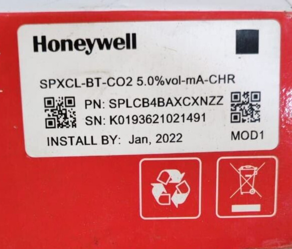 Honeywell SPXCL-BT-CO2 Honeywell XCL SPXCL-BT-CO2 Fixed Point Gas Detector PN: SPLCB4BAXCXNZZ 3