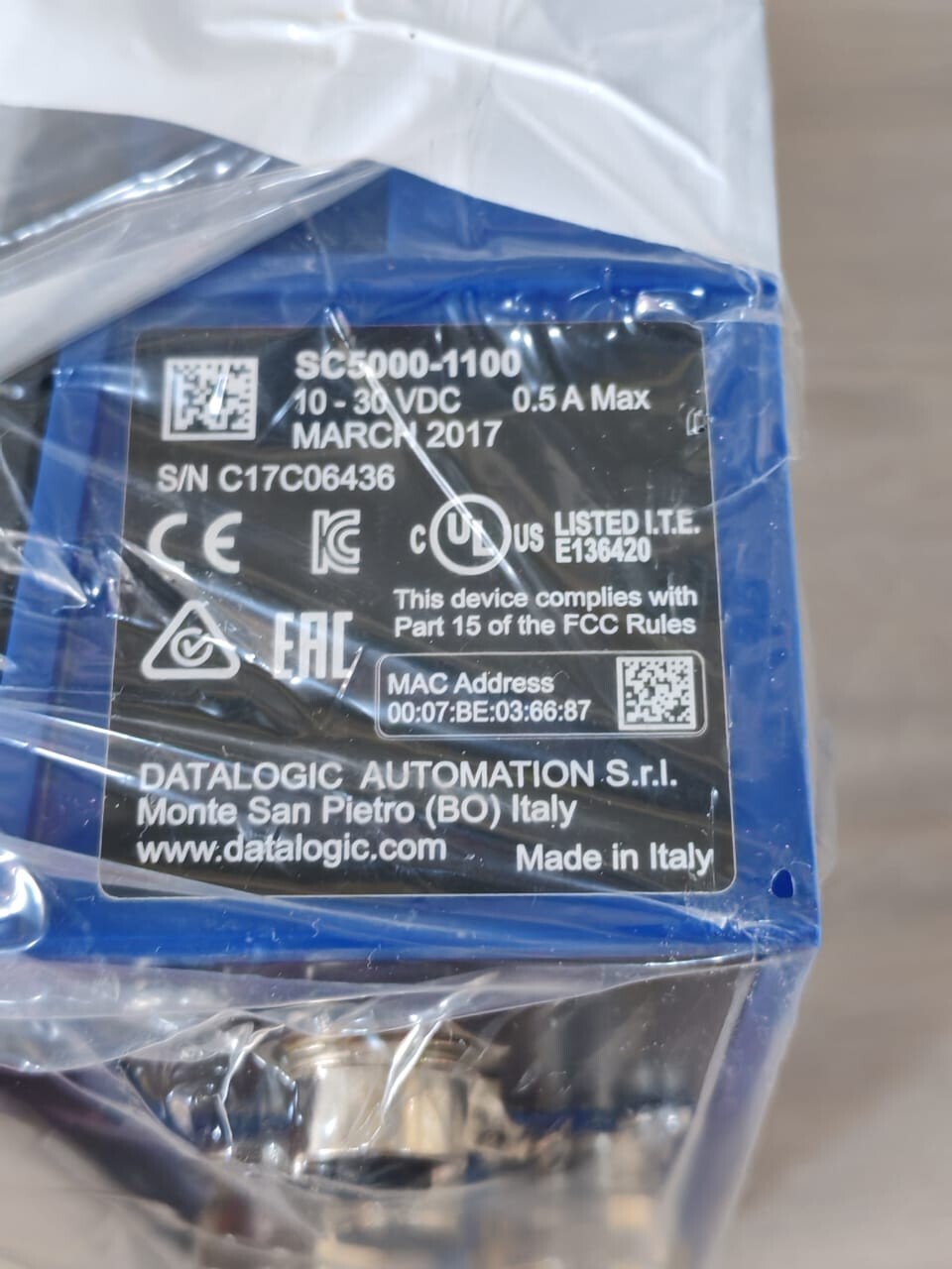 Datalogic SC500-1100 DATALOGIC SC500-1100 PROFIBUS CONTROLLER 10-30VDC 0.5A MAX 7