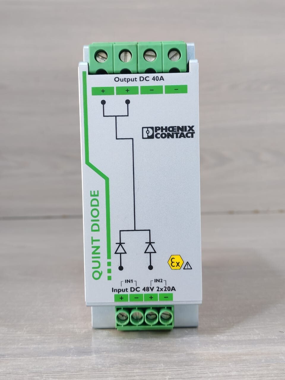 Phoenix Contact QUINT-DIODE/48DC/2x20/1x4 Phoenix Contact QUINT-DIODE/48DC/2x20/1x40 DIN Rail Diode Module 2320160 3