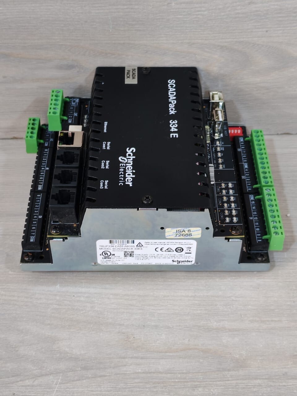 Schneider Electric TBUP334-EA55-AB10S SCHNEIDER ELECTRIC SCADAPACK 334 E TBUP334-EA55-AB10S REMOTE TELEMETRY UNIT 7