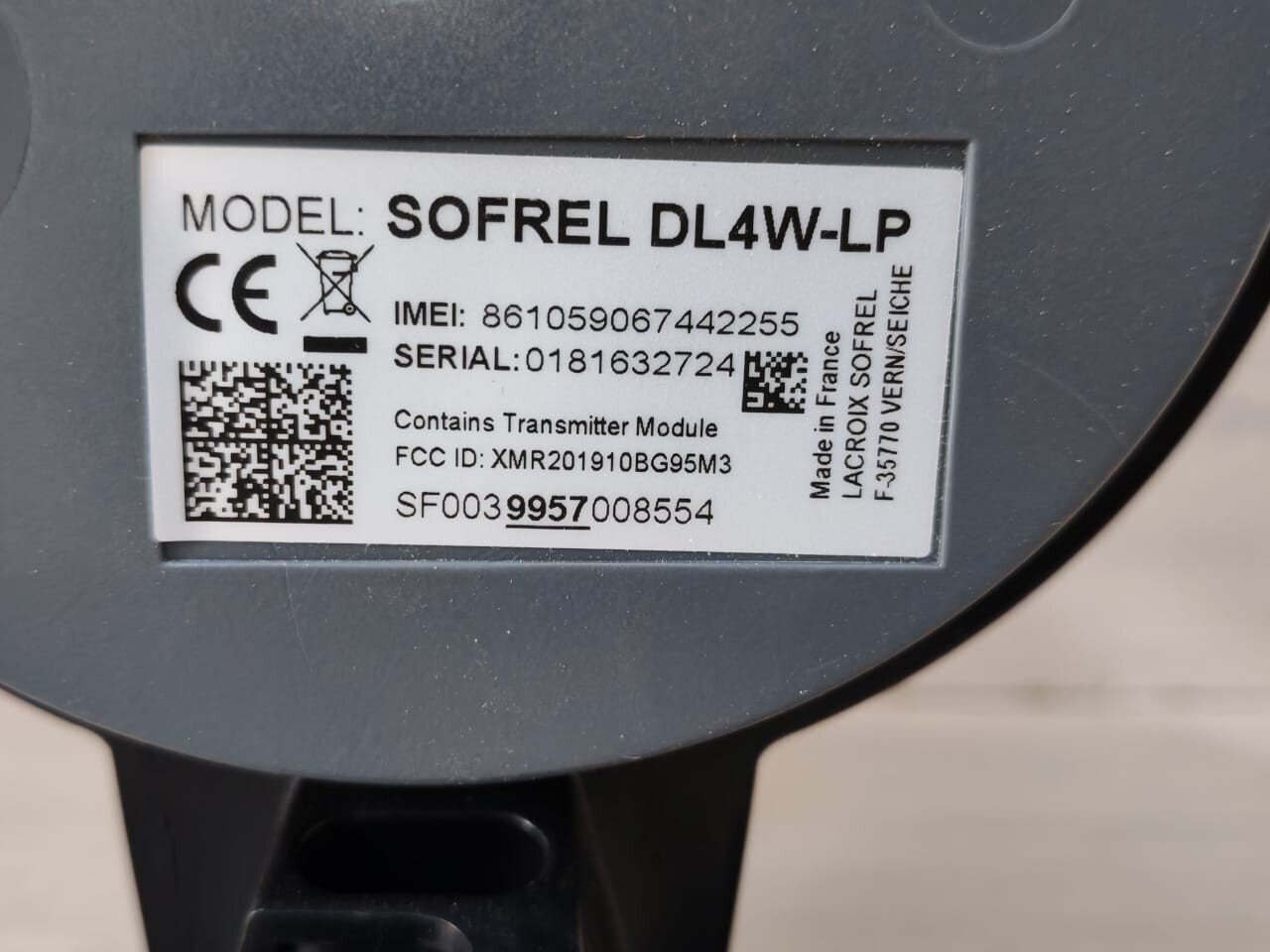 Lacroix SOFREL DL4W-LP Lacroix SOFREL DL4W-LP Data Logger - or Transparent Case 7