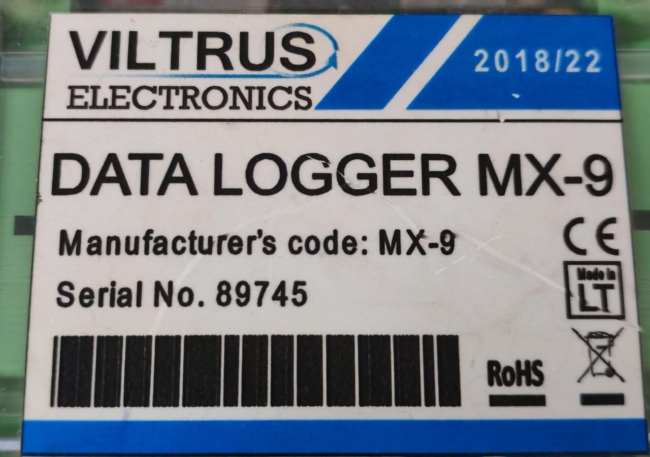 VILTRUS ELECTRONICS MX-9 VILTRUS ELECTRONICS MBUS DATA LOGGER MX-9 12-30VDC 5