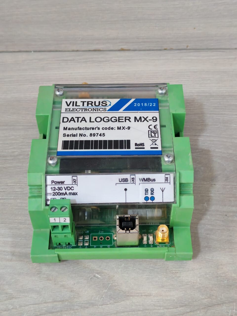 VILTRUS ELECTRONICS MX-9 VILTRUS ELECTRONICS MBUS DATA LOGGER MX-9 12-30VDC 6