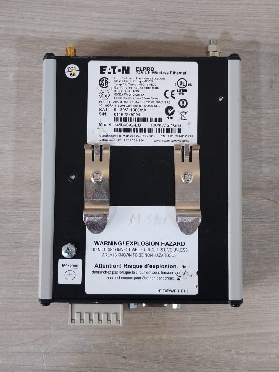 Eaton ELPRO 245U-E EATON ELPRO 245U-E WIRELESS ETHERNET 245U-E-G-EU 4