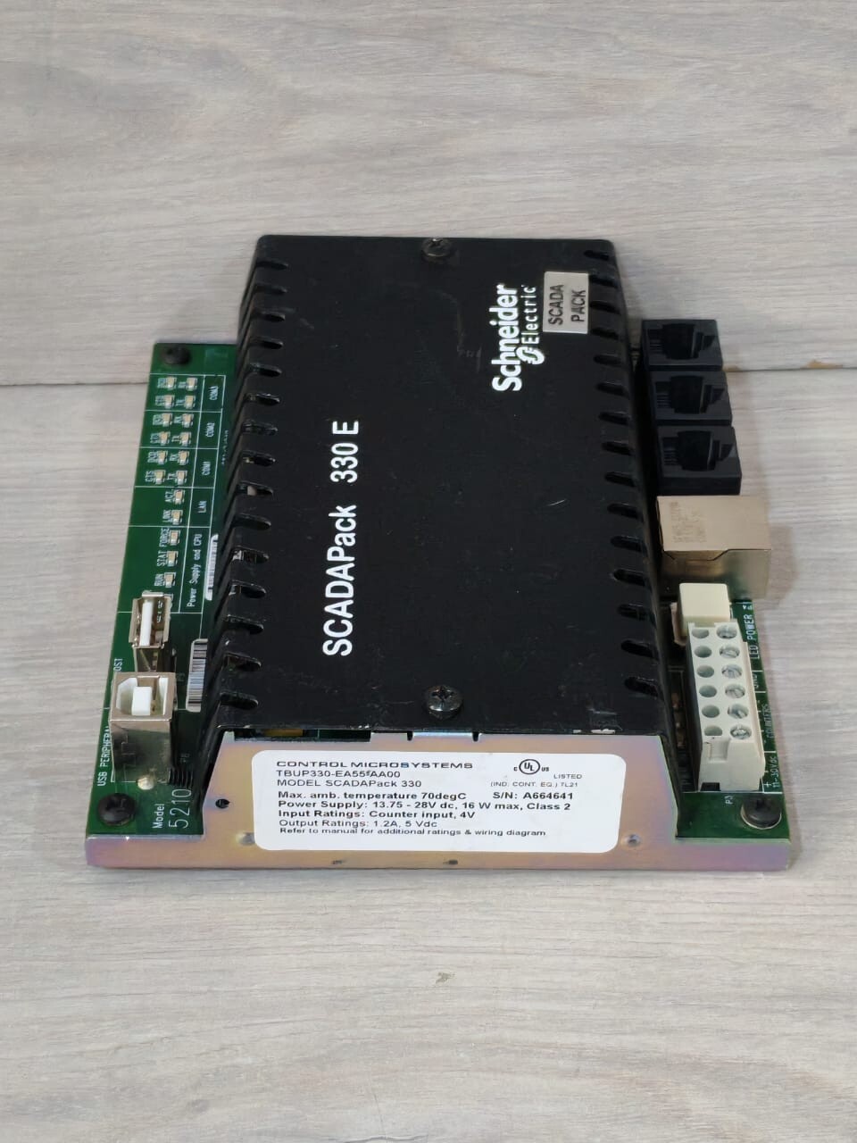 SCHNEIDER ELETRIC TBUP330-EA55-AA00 SCHNEIDER ELETRIC SCADAPACK 330 E TBUP330-EA55-AA00 CONTROL MICROSYSTEMS 8