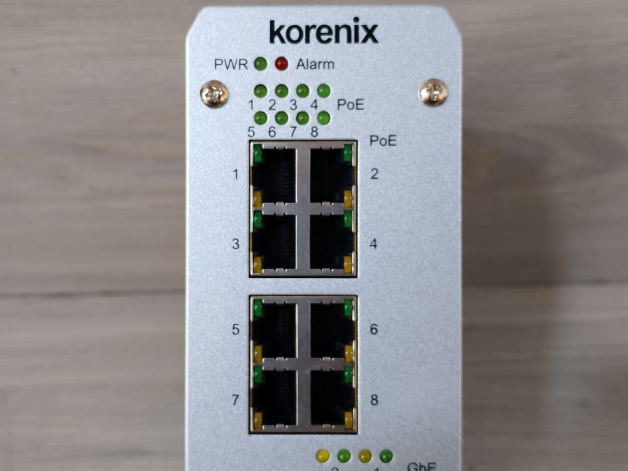 KORENIX 3810GF KORENIX JETNET 3810GF INDUSTRIAL 8-PORT POE+2-PORT GBE FIBER SWITCH 4