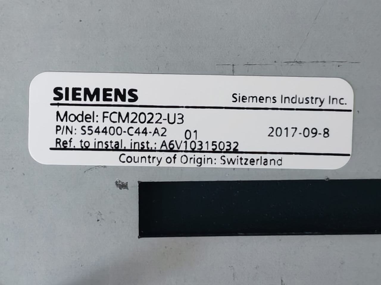 Siemens S54400-C44-A2 Siemens FCM2022-U3 Fire Alarm Option Module P/n: S54400-C44-A2 2