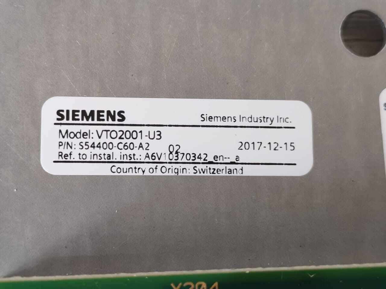 Siemens S54400-C60-A2 Siemens VTO2001-U3 Fire Alarm Option Module 24 Switches S54400-C60-A2 2