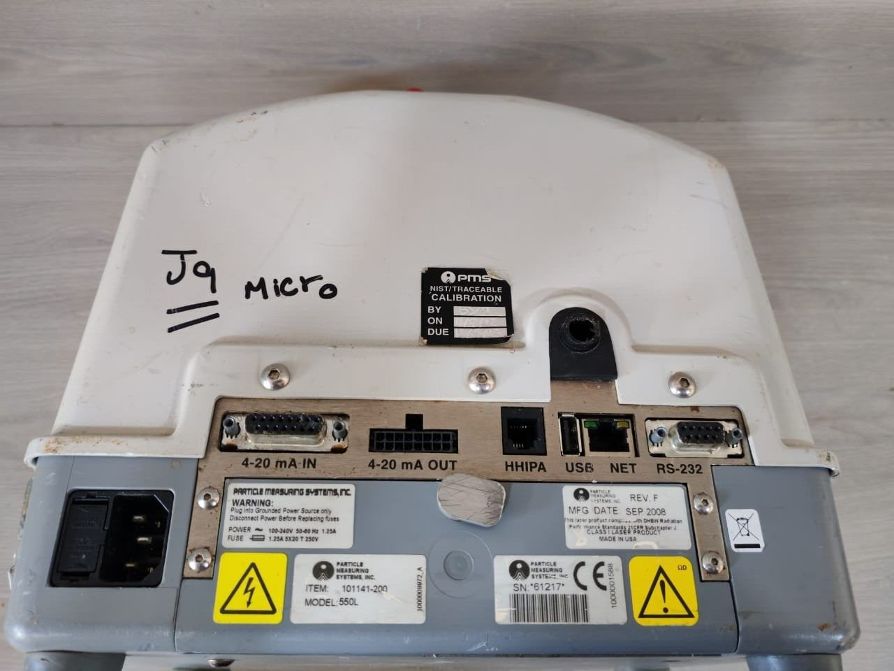 particle PARTICLE Particle Measuring Systems Inc. Lasair 2 550L Particle Counter 8