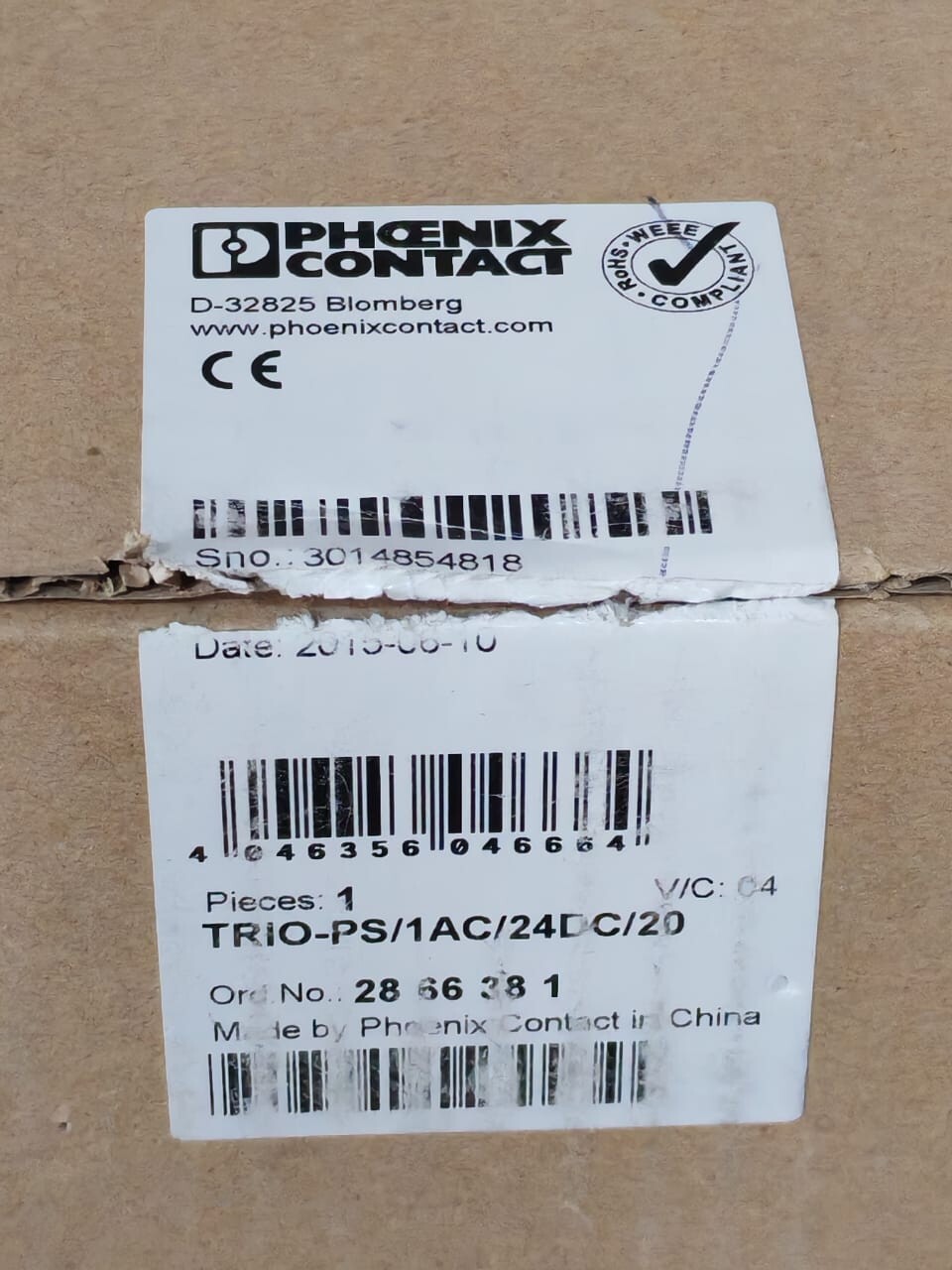 Phoenix Contact TRIO-PS/1AC/24DC/20 Phoenix Contact TRIO-PS/1AC/24DC/20 Power Supply 2866381 10