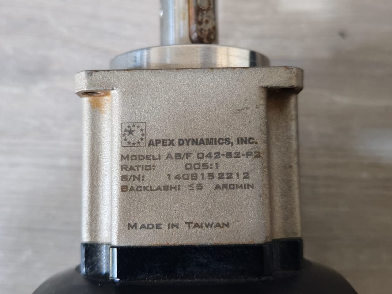Rexroth MSM031B-0300-NN-M0-CH0 REXROTH MSM031B-0300-NN-M0-CH0 V 1.6 SERVO MOTOR W/ APEX DYNAMICS AB/F 042-S2-P2 3