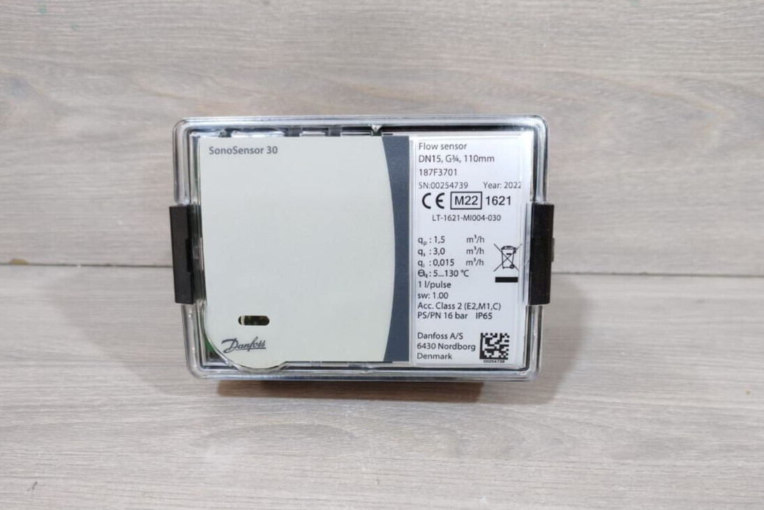 DN15 DANFOSS 187F3701 Flow sensor for heating and cooling SonoSensor30