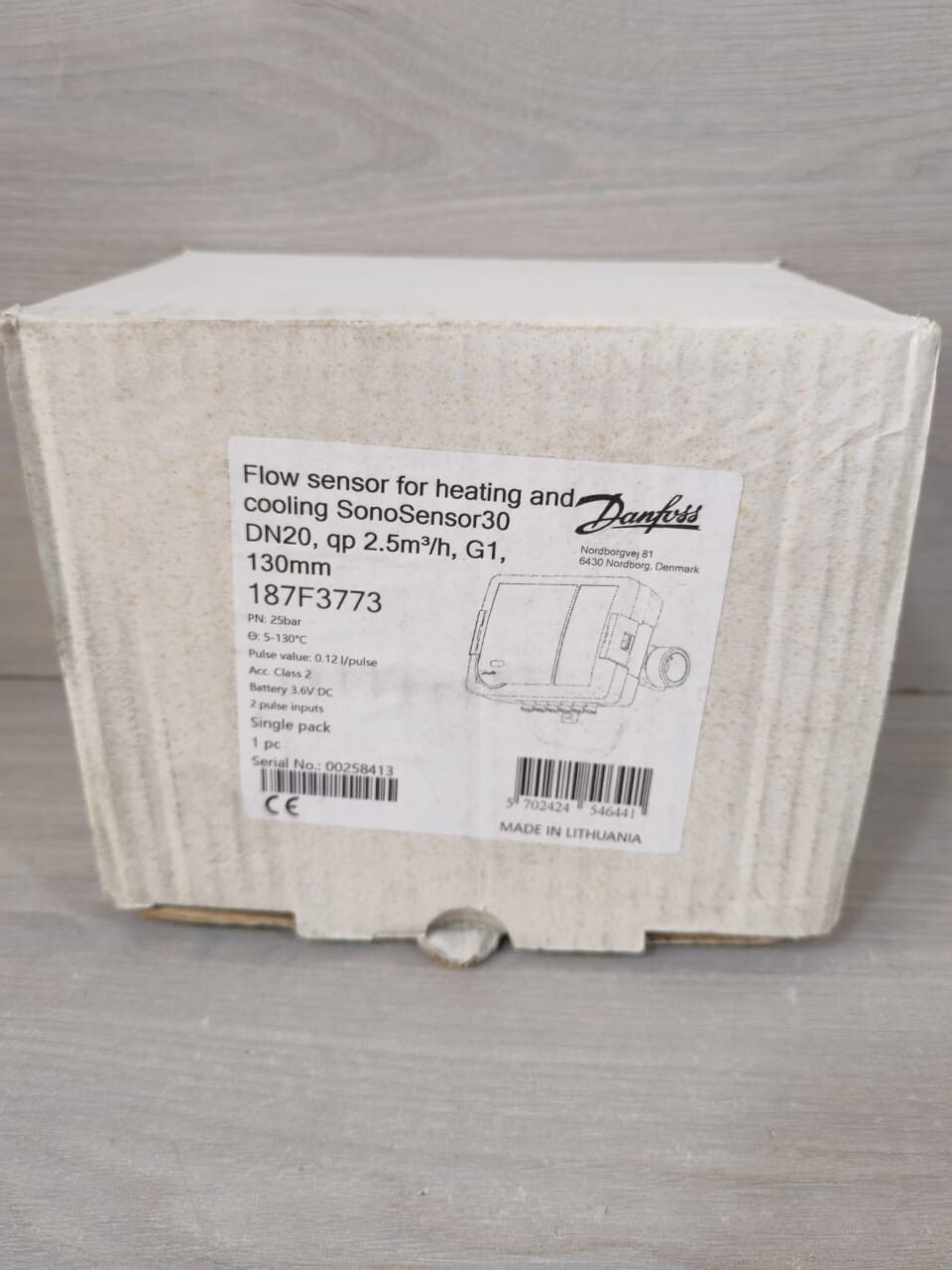 Danfoss DN20 DN20 DANFOSS 187F3773 Flow sensor for heating and cooling SonoSensor30 7