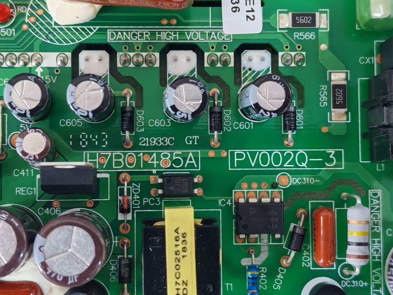 UNKNOWN PV002Q-3 H7B02173A PLC Drive Board for Air Conditioner H7B01485A PV002Q-3 3