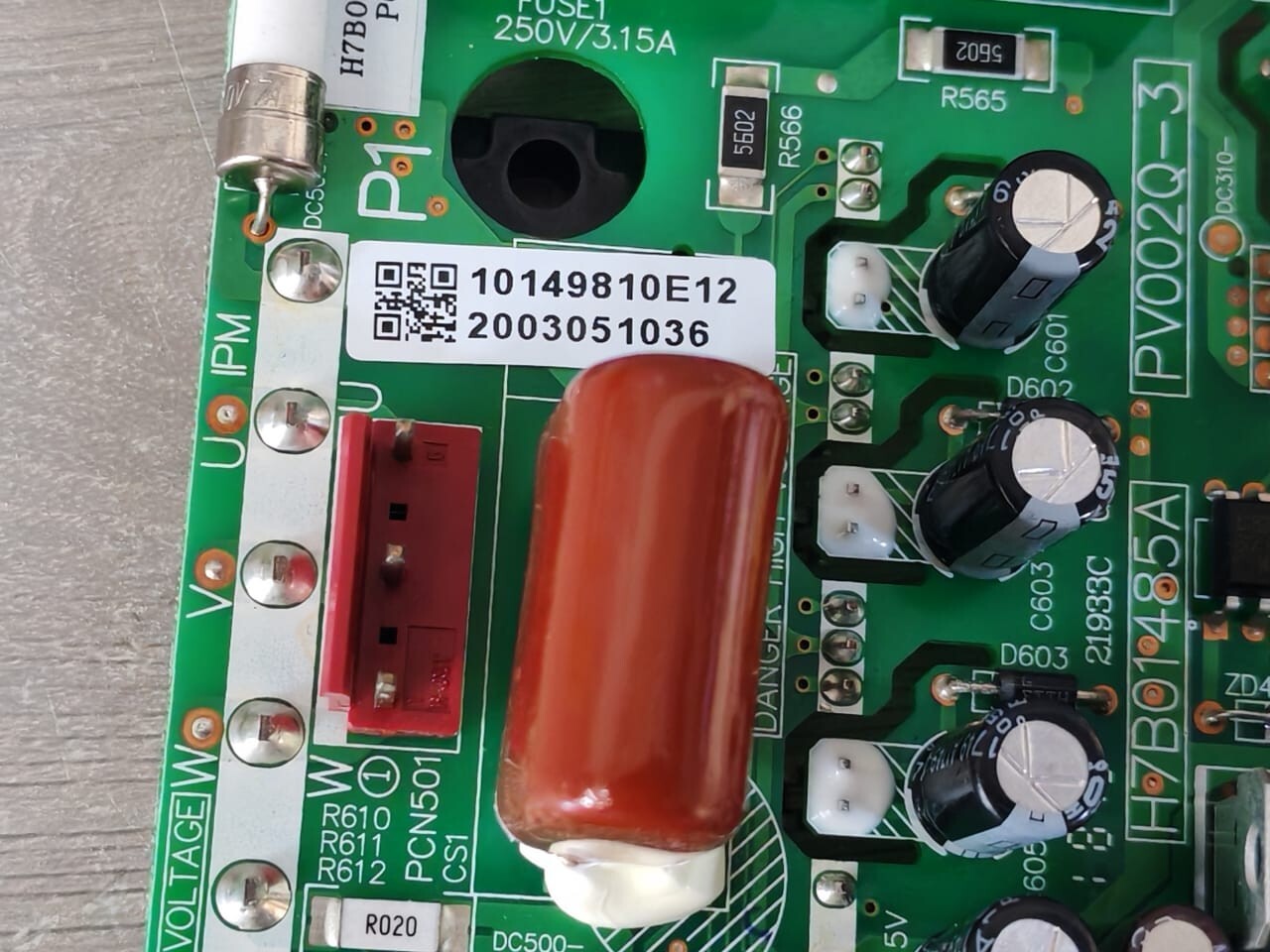 UNKNOWN PV002Q-3 H7B02173A PLC Drive Board for Air Conditioner H7B01485A PV002Q-3 4
