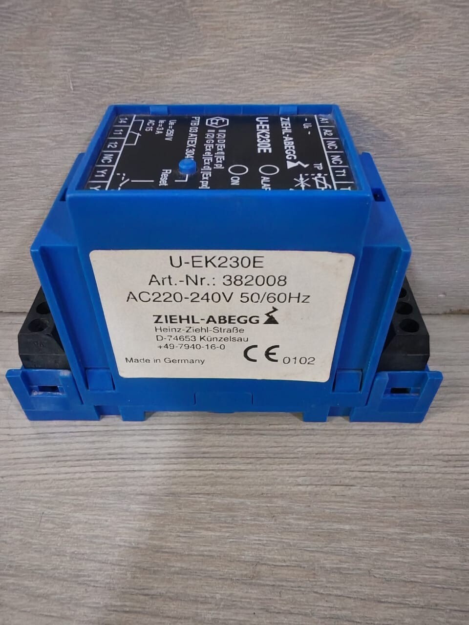 ZIEHL ABEGG U-EK230E ZIEHL ABEGG U-EK230E THERMISTOR MOTOR PROTECTION 2