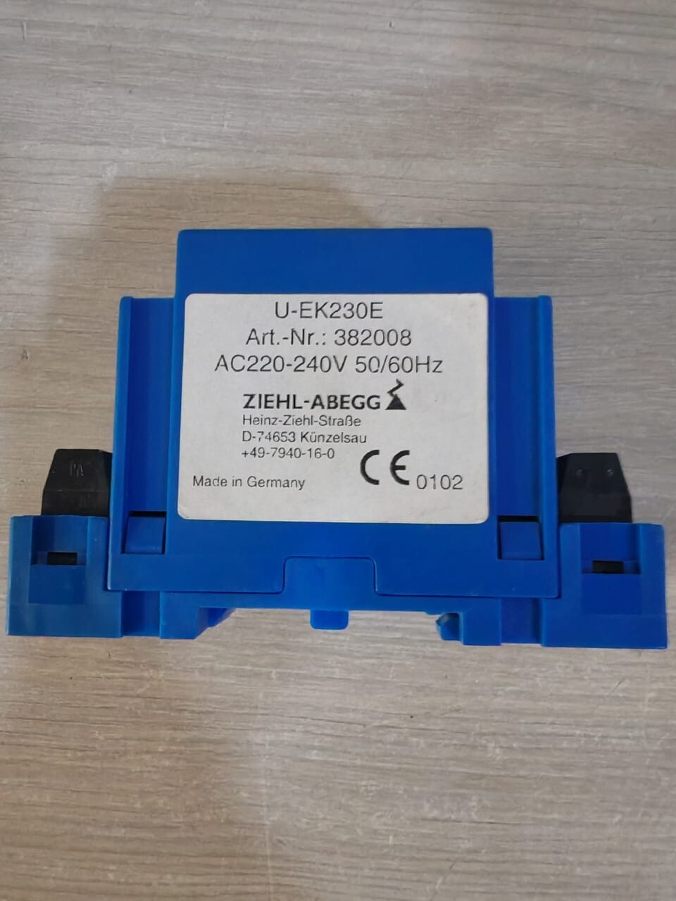 ZIEHL ABEGG U-EK230E ZIEHL ABEGG U-EK230E THERMISTOR MOTOR PROTECTION 3