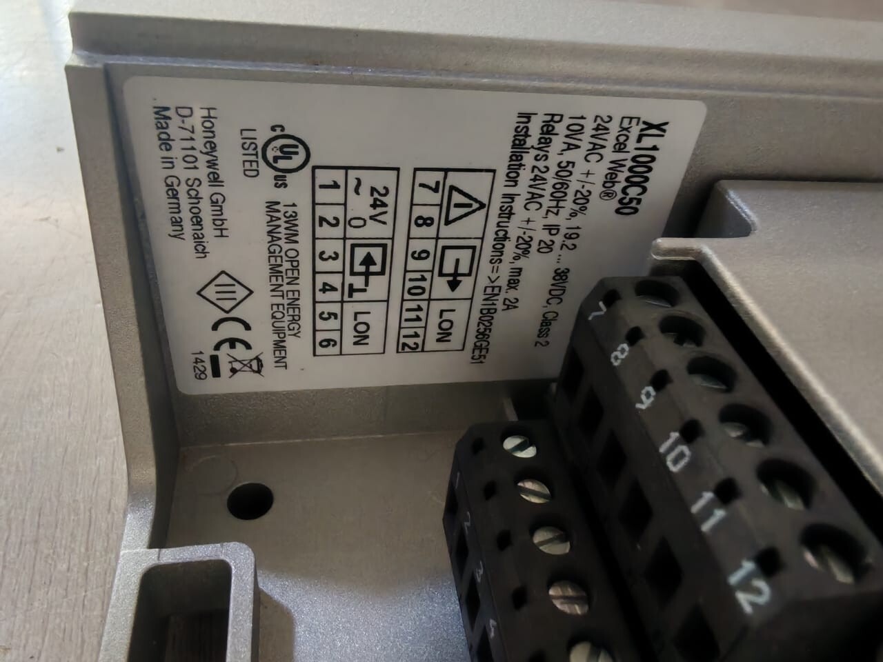 Honeywell HONEYWELL XL1000C50 HONEYWELL XL1000C50 Excel Web BACnet Controller 4