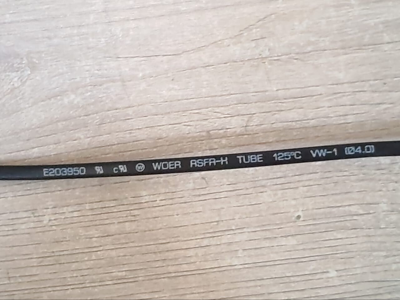 Woer E203950 E203950 Woer RSFR-H Tube 125°C VW-1 (⌀4.0) 2